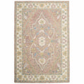 Cadrys Classics Tabriz Blush Wool Rug 160x230cm - Hand Tufted, Non-Slip Cotton Backing - CLASTBLU1
