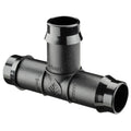 Pope 19mm Single Barbed Tee Black 1000kPa Poly Irrigation Fitting