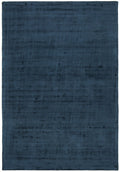 Rug Culture Bliss Large Hand Loomed Viscose Rug 280x190cm - Denim Blue - Cotton Backing - BLSDENIM280X190