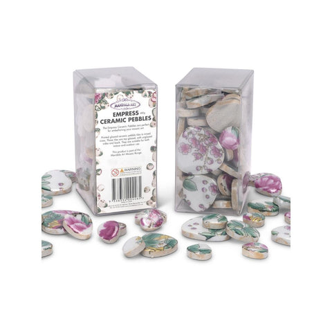 Mandala Art Empress Ceramic Mosaic Pebbles - Mixed Size Pack 52mm x 105mm x 67mm - Durable for Indoor/Outdoor Use - SuperSaverAU - view 1