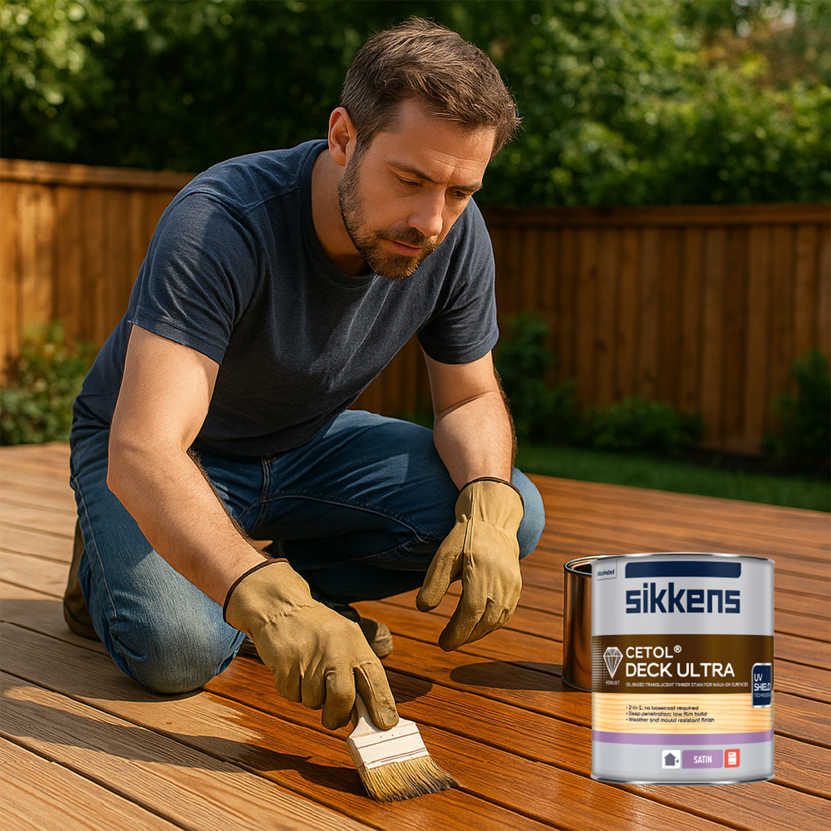 Sikkens 4L Merbau Cetol Deck Ultra - Self-Priming Deck Coating - 4L - Satin Finish - SuperSaverAU - view 2