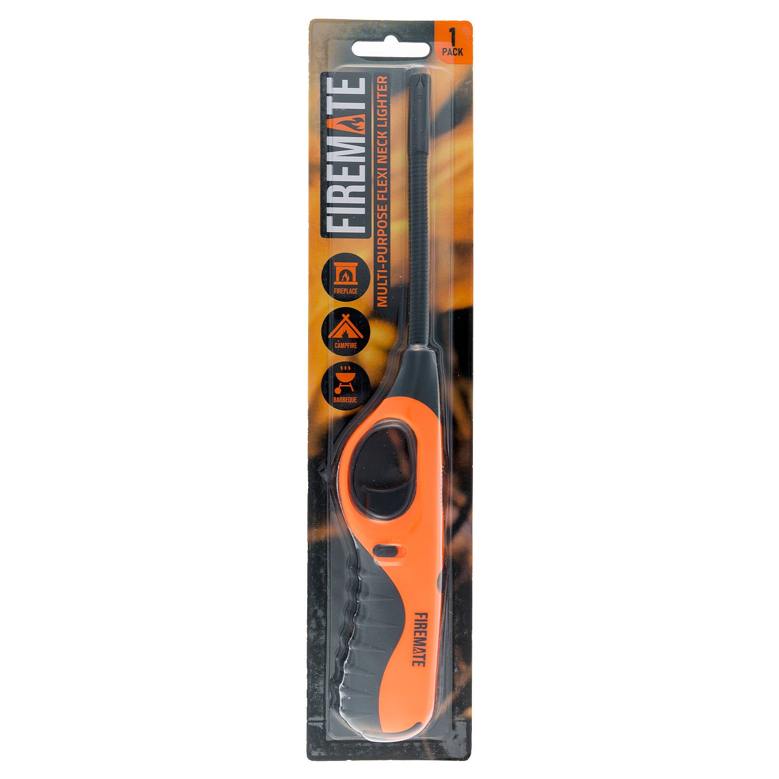 Firemate Flexi Refill Lighter - ABS Plastic, Flexible Neck, Adjustable Flame
