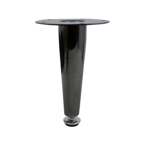 Adoored 150mm Black Nickel Tapered Metal Furniture Leg