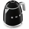 Smeg 50s Retro Style 800mL Mini Electric Kettle - Black, 1400W, Double Wall - KLF05BLAU