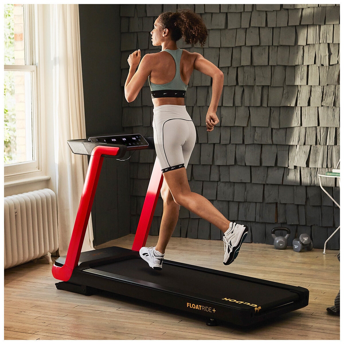 Reebok FR20z Floatride Treadmill - 2.25 HP Motor, Fifteen Incline Levels, 18km/h, Red - RFCR-TMFR20Z-RD