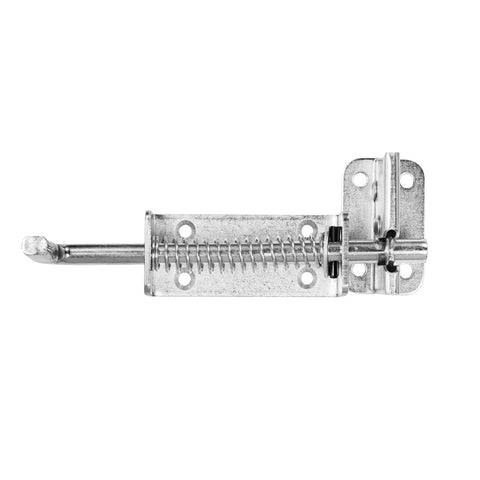 Pinnacle Hardware Zinc Plated Spring Loaded Gate Latch, Steel, Left or Right Hand