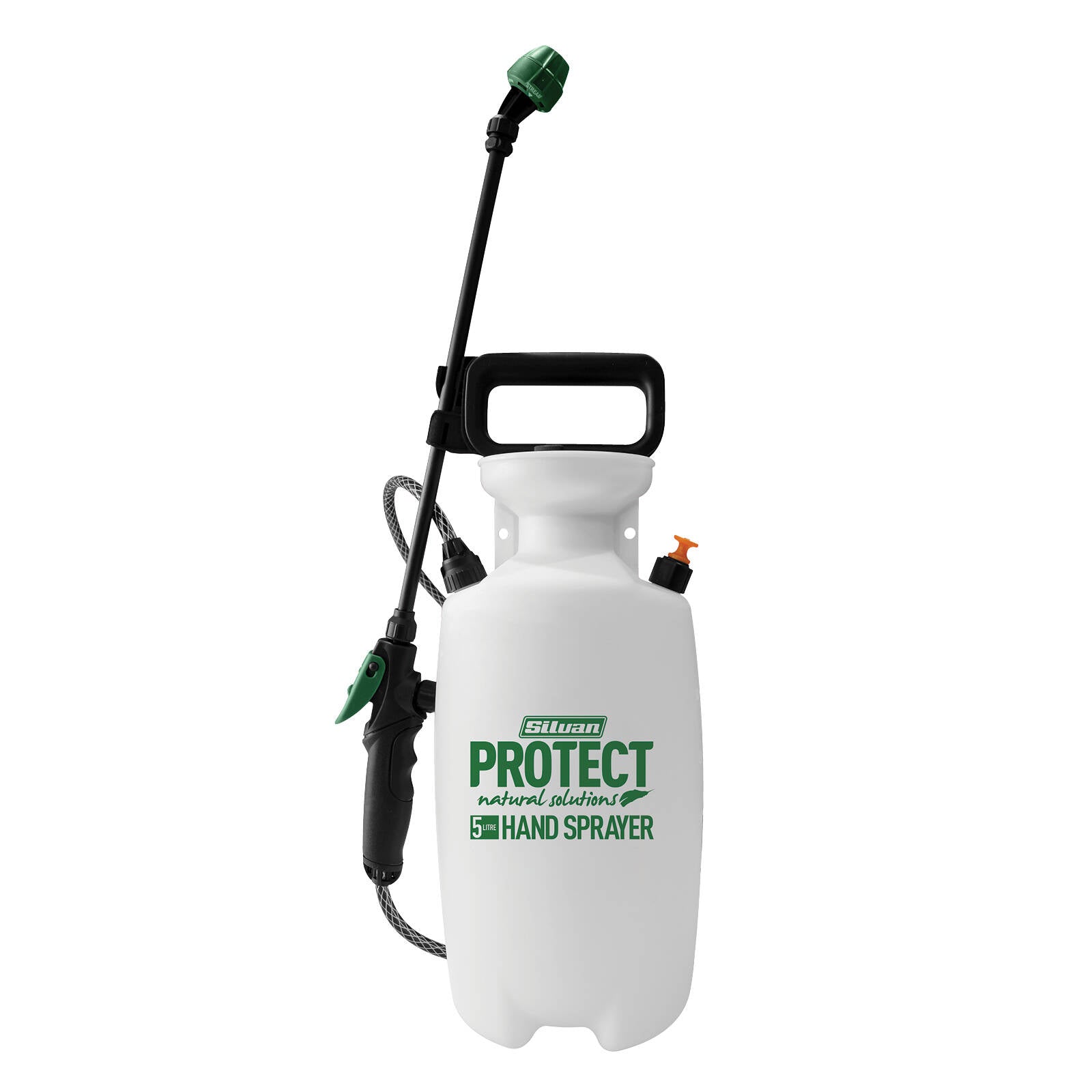 Silvan 5L ECO Hand Sprayer - 300kPa, Adjustable Spray Tip, 1m Hose