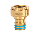 Holman Brass Hose Connector Set - 18mm - Durable - Easy Fit - Gold - SuperSaverAU - view 2