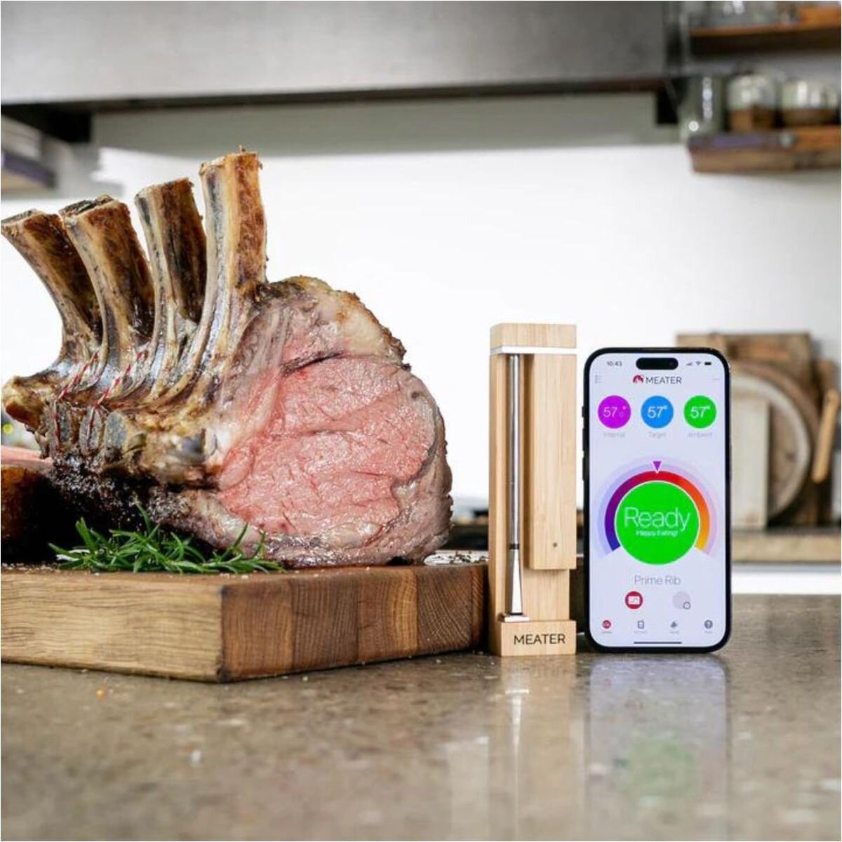 Meater Pro Duo Wireless Meat Thermometer - Two Probes - Bluetooth 5.2 - Stainless Steel - RTE-MT-MD201