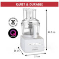 Magimix 4200XL food processor - white, 950W, three bowls, six-in-one functions - 18470AU