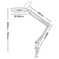 Brilliant 78cm Black Spy Magnifying LED Clamp Lamp - 1.5x Magnification, 500 Lumen - SuperSaverAU - view 4