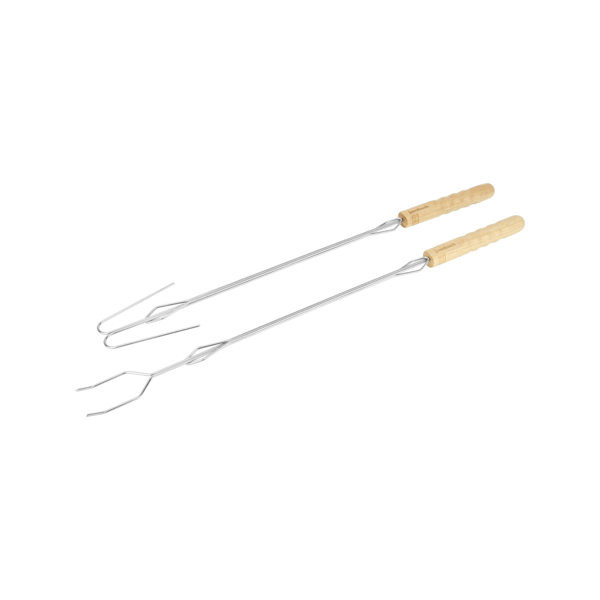 Jumbuck Camping Skewers 2 Pack - Retractable Stainless Steel - 95mm x 635mm - SuperSaverAU - view 1