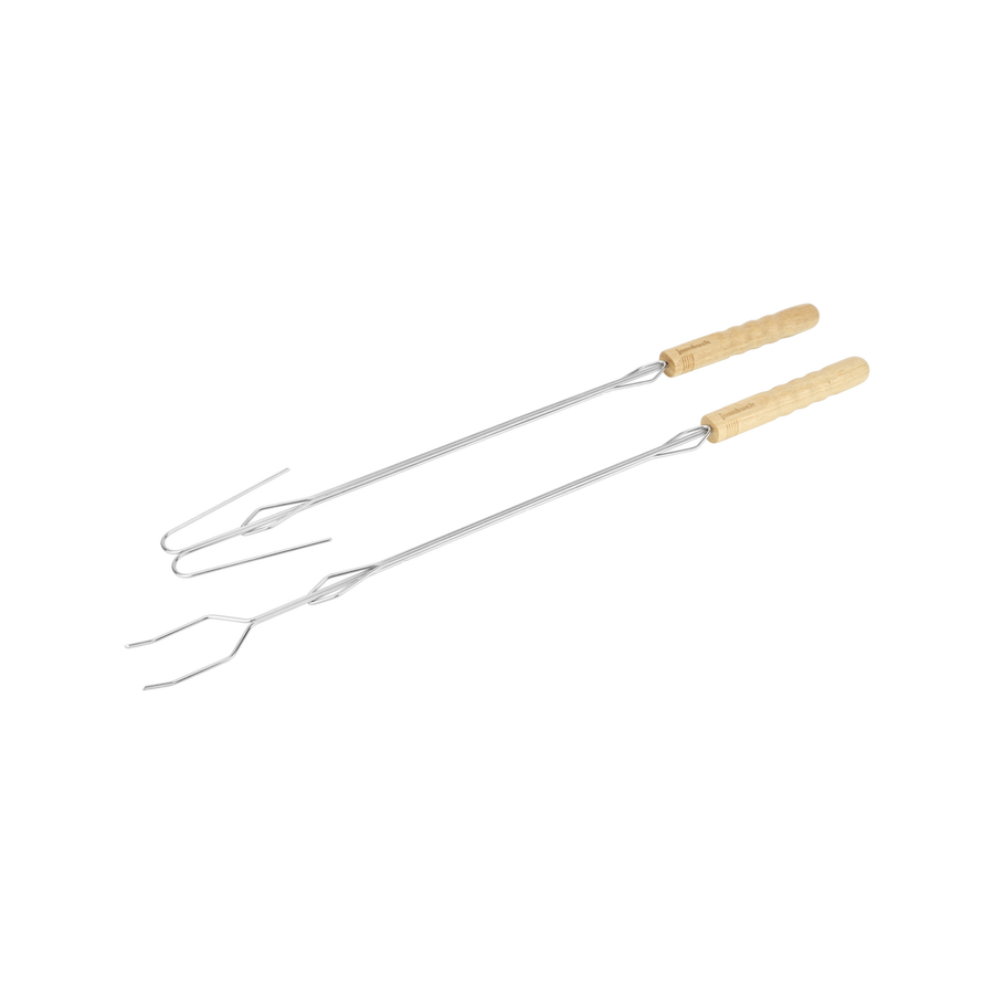 Jumbuck Camping Skewers 2 Pack - Retractable Stainless Steel - 95mm x 635mm - SuperSaverAU - view 1