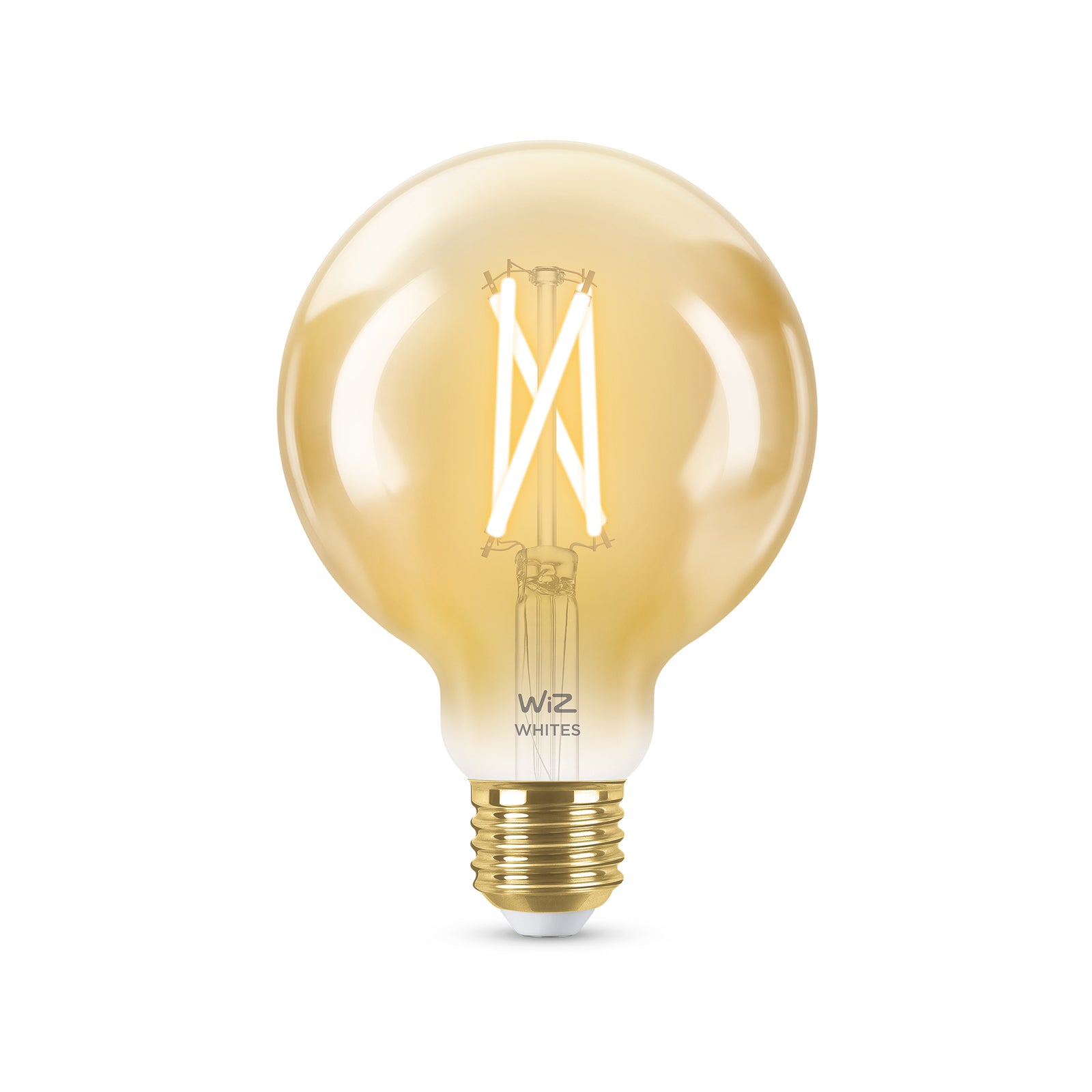 WiZ G95 E27 LED 640lm 7W Tuneable White Smart Filament Globe (929003018301)