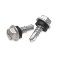 Buildex 10G x 16mm Class 4 Metal Cladding TEKS Screws with Seal, Hex Head - 1000 Pack