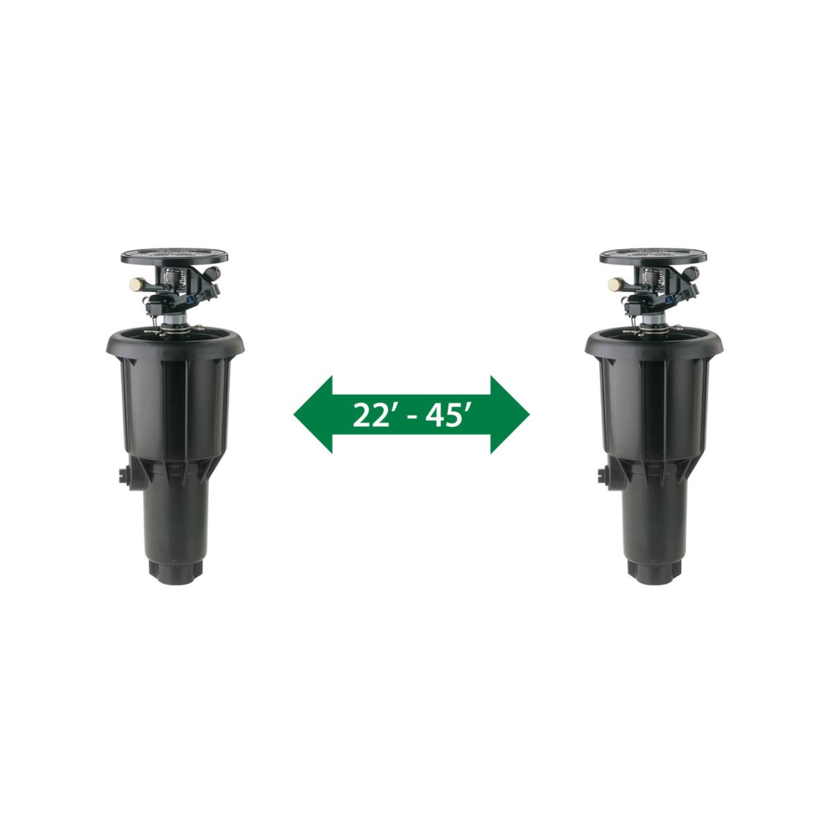 Rain Bird Pop-Up Impact Sprinkler - 7.3m to 13.7m - Heavy Duty - Adjustable - SuperSaverAU - view 2