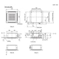 Fujitsu 5kW Reverse Cycle Cassette Air Conditioner - 6kW Heating, Inverter, Washable Panel - SET-AUTH18KVLA