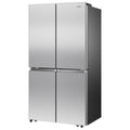 Hisense 609L French door fridge - stainless steel, inverter compressor, 3 star energy rating - HRCD610TS