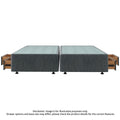 Sealy Spacesaver Right Side Drawer Split Queen Bed Base - Charcoal - 40kg Drawer Capacity - SVR-CHA-SQN