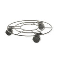 Eden 30cm Round Pot Plant Trolley Black 30kg
