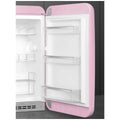 Smeg 50s Retro Style Happy 135L bar fridge - right hinge, pink, 6 star energy rating - FAB10HRPK6
