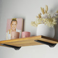 Carinya 189 x 39mm Black Powder Coated Steel Floating Shelf Bracket 50kg