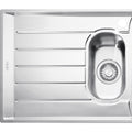 Franke 1 and 1/4 Bowl Topmount Sink - Left Hand Drainer, 18/10 Stainless Steel, 27L Main Bowl - NEX651LHD