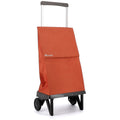 Rolser Plegamatic MF folding 2 wheel trolley - Orange - Lightweight aluminium chassis - R-PLE001-1061