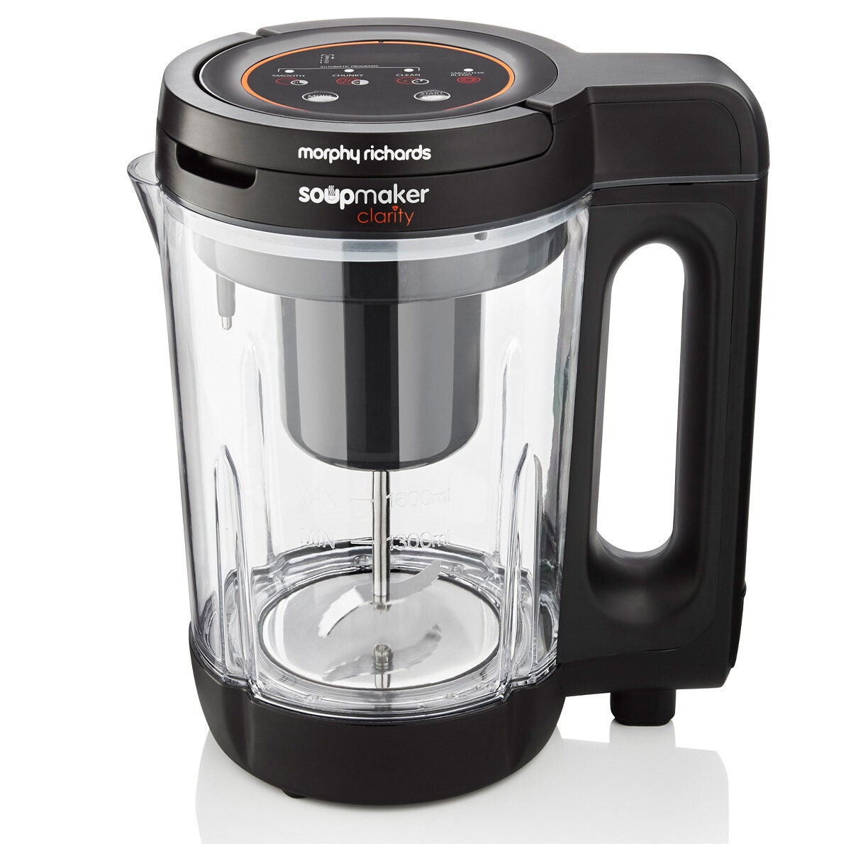 Morphy Richards Clarity soup maker 1.6L 1000W - Black - Four cooking functions - 501050