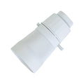 DETA White Push Bar Switch Lamp Holder B22 Bayonet Polyester 240V 6317B