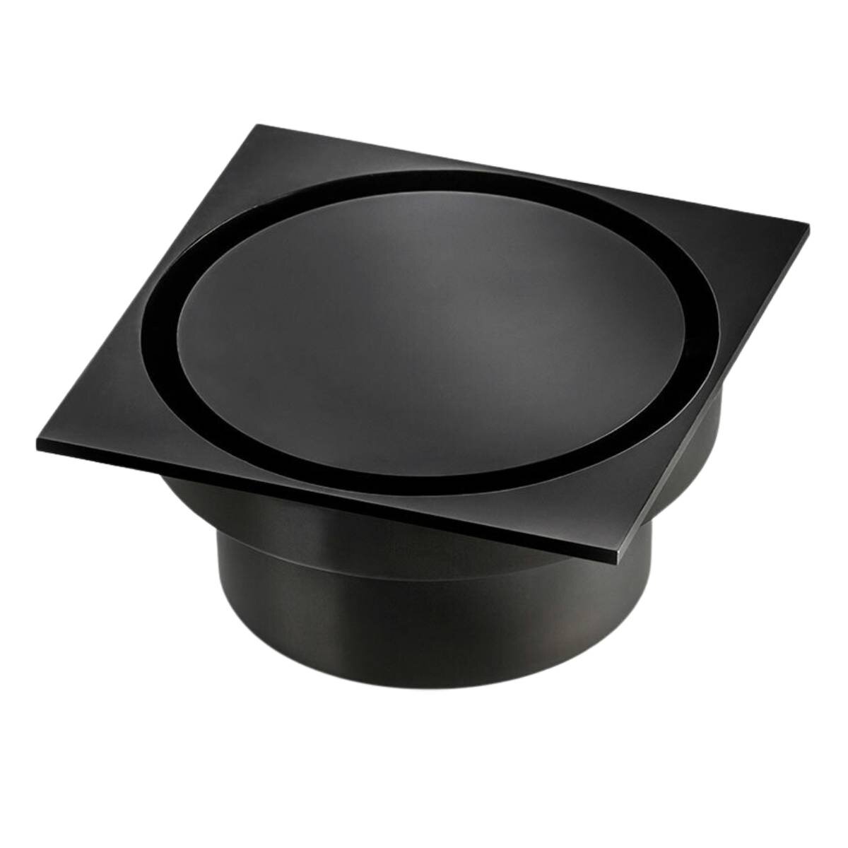 Rogerseller Square Floor Waste 115mm - Matte Black Finish - 3806001011