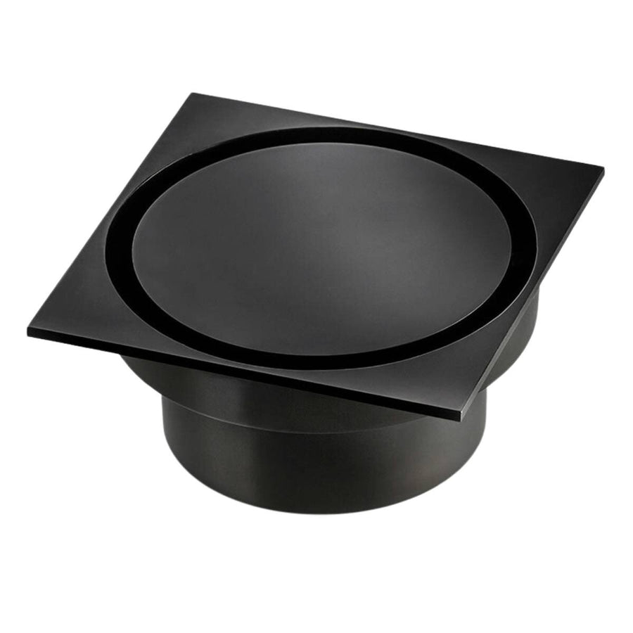 Rogerseller Square Floor Waste 115mm - Matte Black Finish - 3806001011