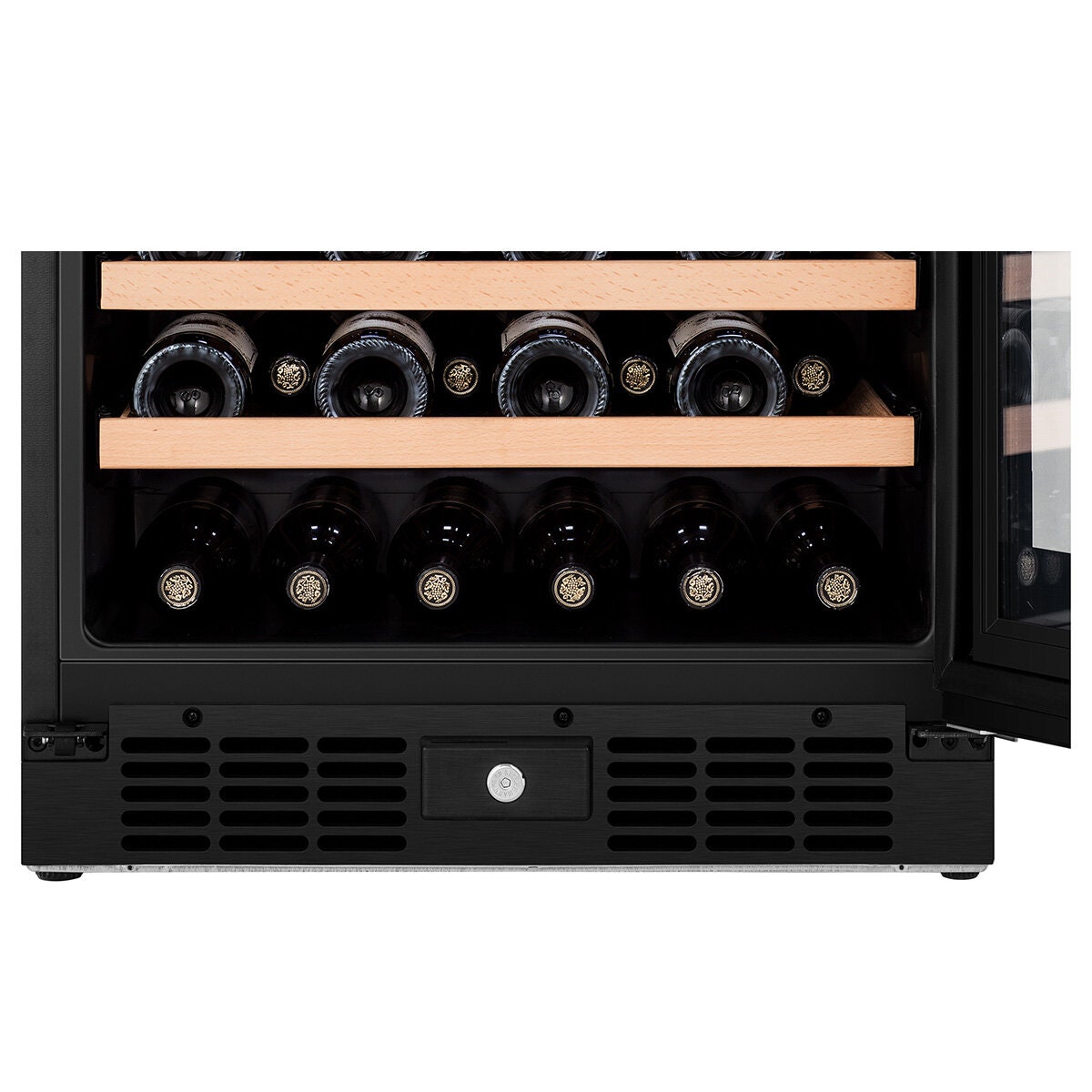 Hisense Dual Zone Wine Cabinet - Black - Triple Glazed - Vivino and ConnectLife - HRWC46B