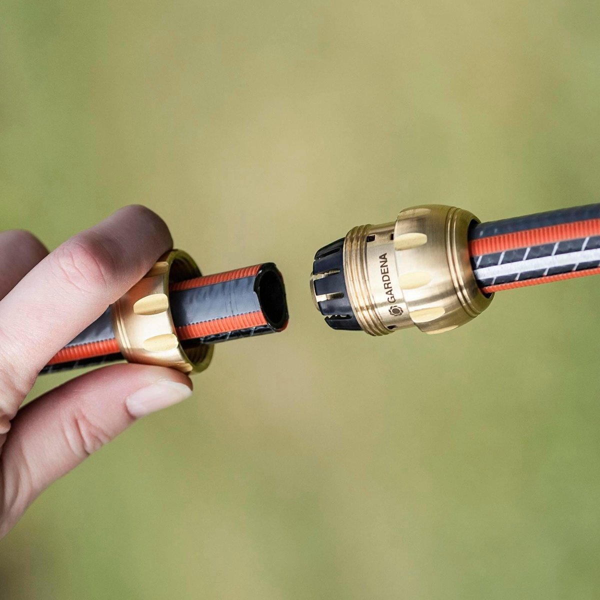 Gardena Brass Hose Joiner 13mm Solid Brass Leak-Free Connection - SuperSaverAU - view 4