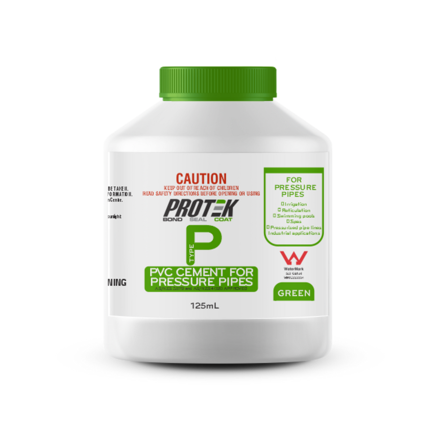 Protek PVC Cement - 125ml - Green - Pressure Applications - SuperSaverAU - view 1