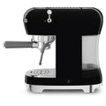 Smeg 50s Style Espresso Coffee Machine - 15 Bar, ThermoBlock, Steam Wand, Black - ECF02BLAU
