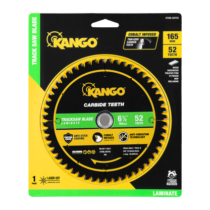 Kango 165mm 52T Laminate Track Saw Blade - Precision Cutting - Durable