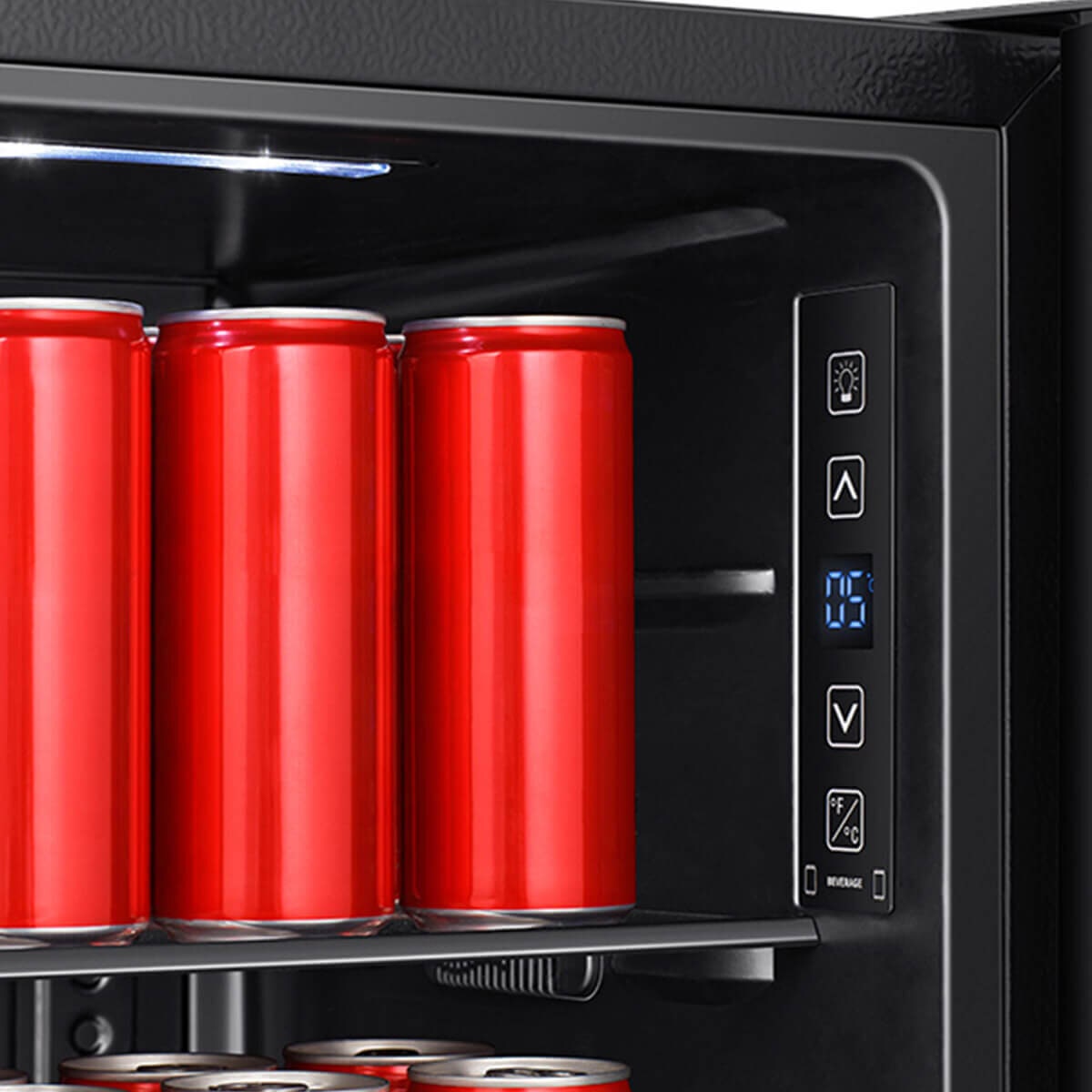 Hisense 91L Beverage Centre - Black Glass, Total NoFrost, Reversible Door, 2 Star Rating - HRBC113