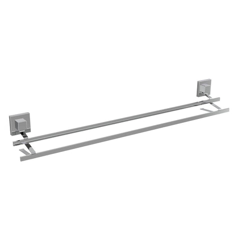 Fusion Loc Stainless Steel Double Towel Rail 80cm 26kg - SuperSaverAU - view 1