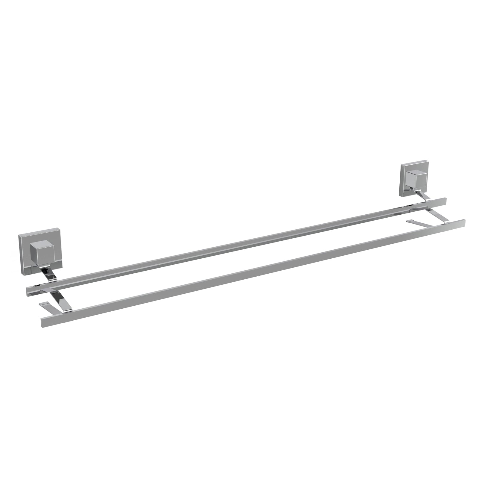 Fusion-Loc 80cm 26kg Stainless Steel Suction Double Towel Rail