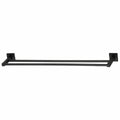 Mondella Rococo Double Towel Rail 620mm - Black Matte - Zinc - SuperSaverAU - view 1