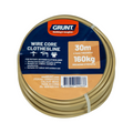 Grunt 4mm x 30m Wire Core Clothesline, Beige PVC Coated, 160kg Break Strength