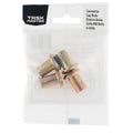 Taskmaster M8 Electro Brass Cap Acorn Dome Nuts 17mm Hex - 4 Pack