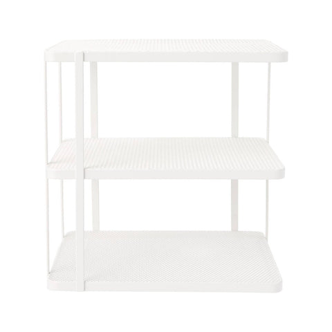 Ezystorage 3 Tier Corner Shelf - 250mm - White - Space-efficient Storage - SuperSaverAU - view 2
