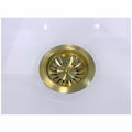 Turner Hastings 90 x 50 Basket Waste with Long Thread - Brushed Brass, PVD Finish - 90BW-BB
