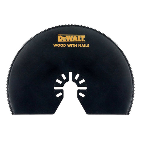 Dewalt Multi Tool Oscillation Semicircle Blade dt20708 Qz - 102mm - HSS Teeth - Tool-Free Change - SuperSaverAU - view 1