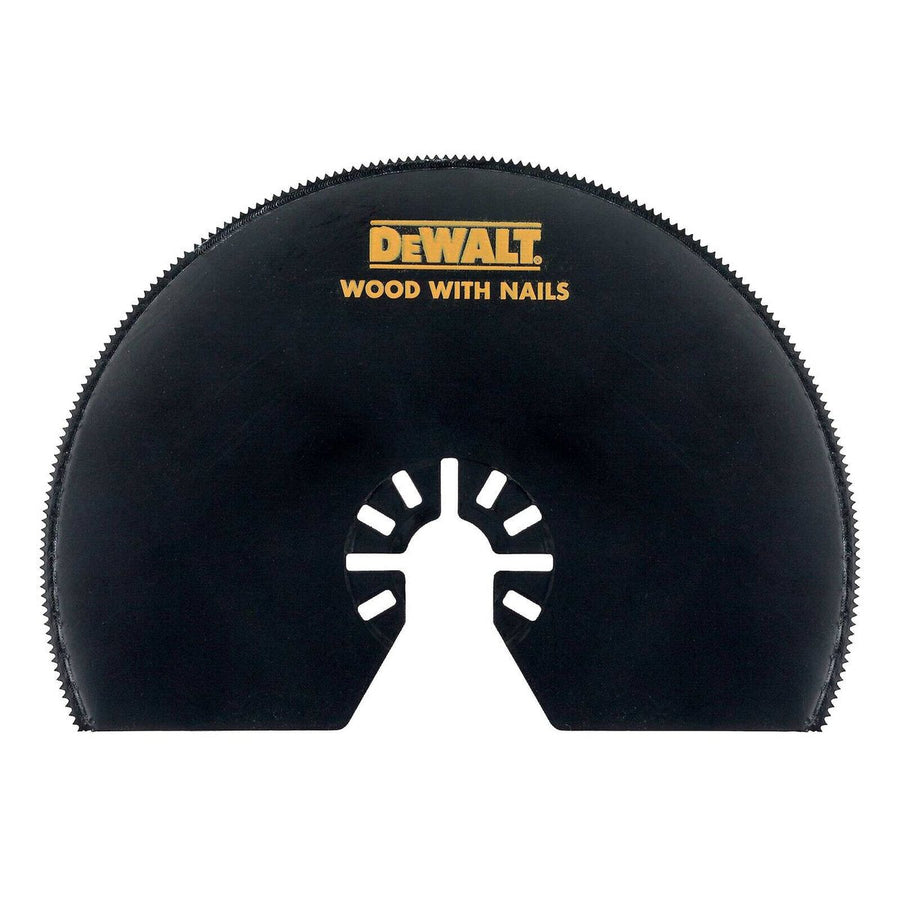 Dewalt Multi Tool Oscillation Semicircle Blade dt20708 Qz - 102mm - HSS Teeth - Tool-Free Change - SuperSaverAU - view 1