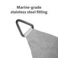 Coolaroo 5.4 x 5.4m Stone Square Commercial Grade Shade Sail - 95% UV Block
