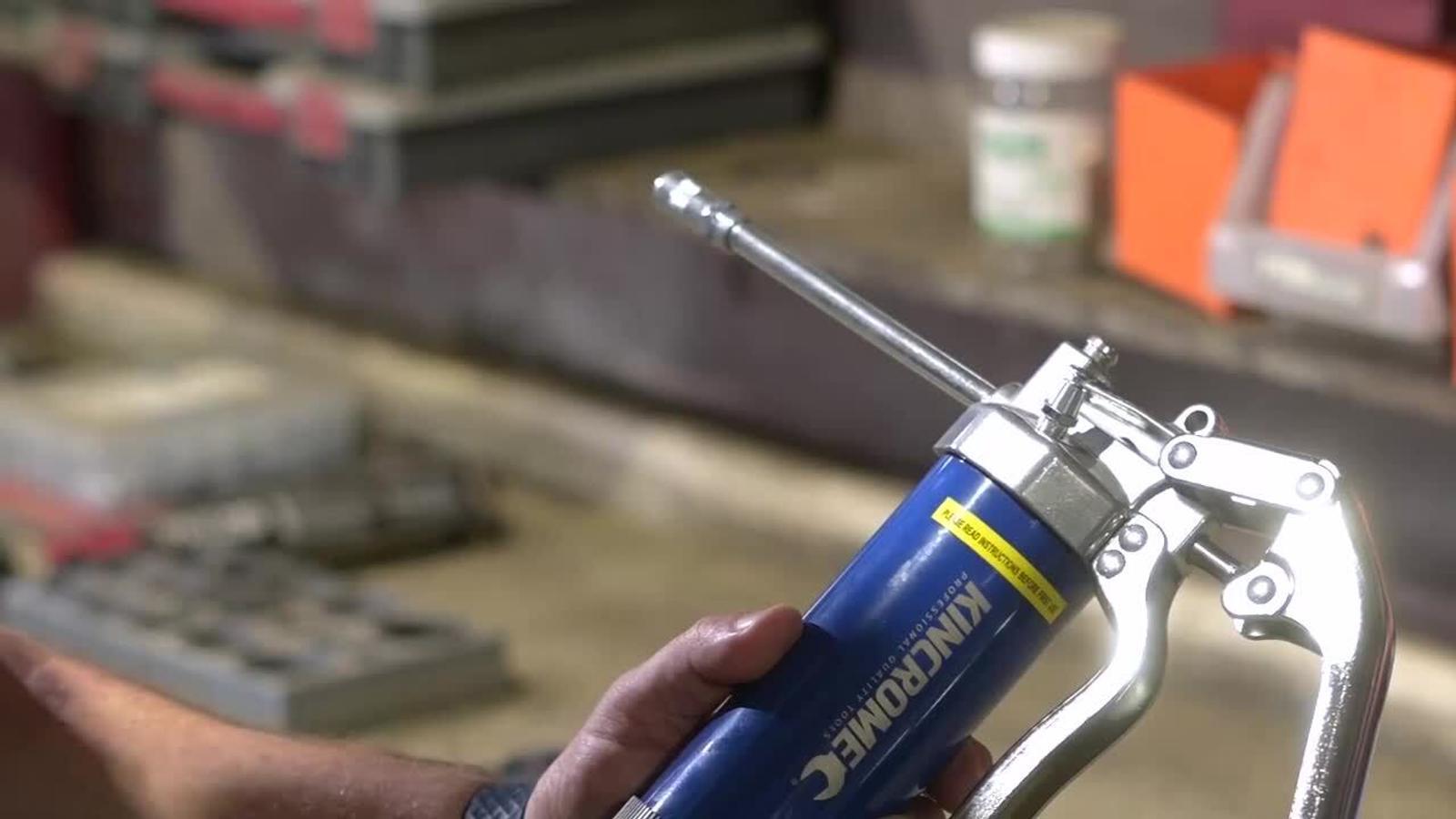 Kincrome Lever Grease Gun, 4500PSI, 500cc Steel Barrel, Blue