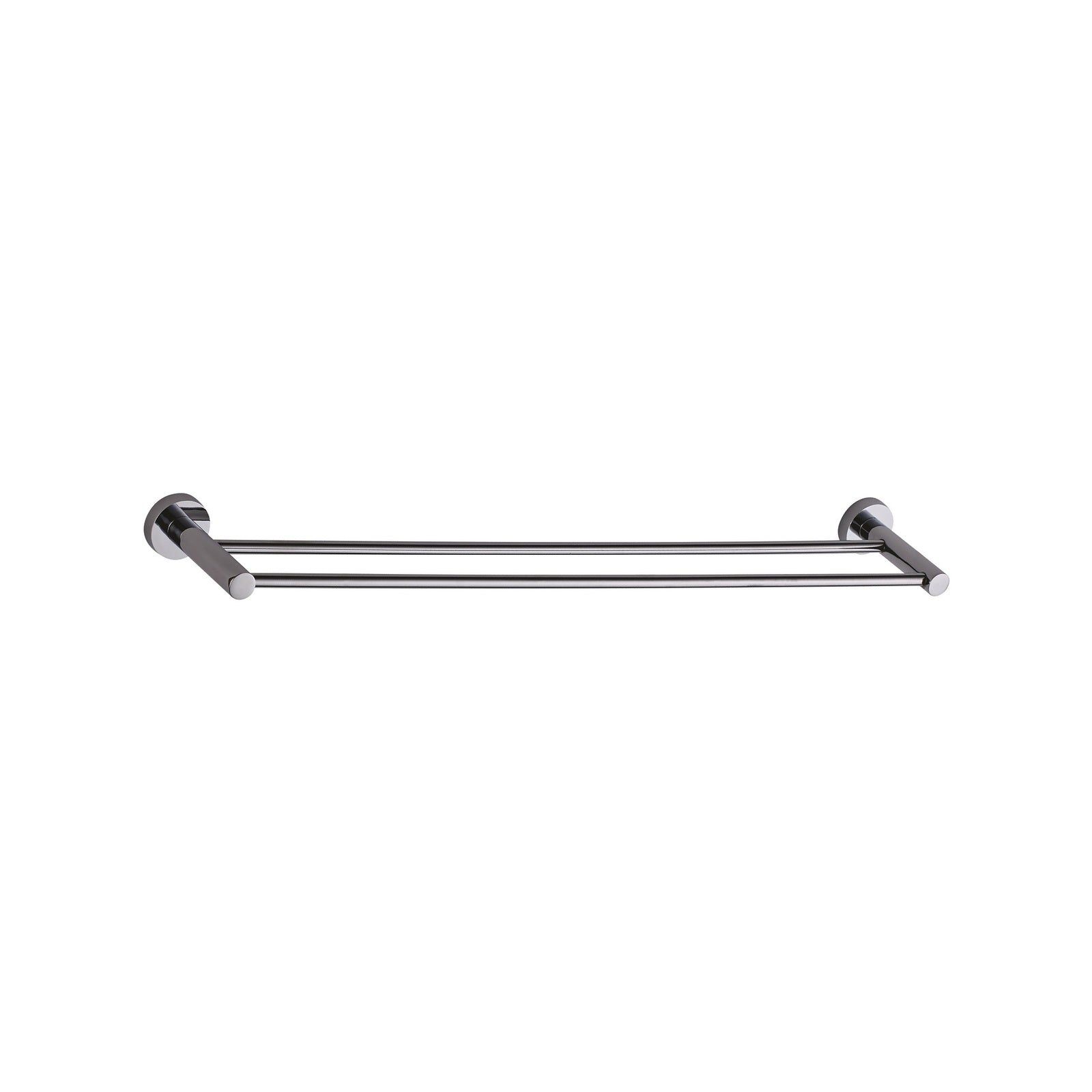 Estilo 760mm Bella Chrome Double Towel Rail Plated Zinc Alloy 2 Rails